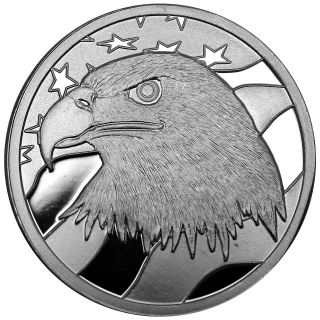 One Troy Ounce.  999 Silver I Pledge Allegiance Coin photo