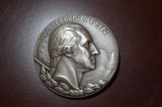 1968 George Washington Medallion.  999 Pure Silver 2.  3 Oz By Medallic Art Co. photo
