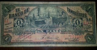Banco De Tamaulipas Un Peso - Vf photo