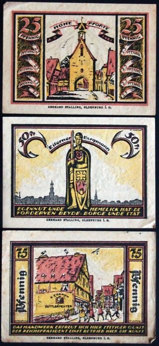 QuakenbrÜck 1921 Larger Size Complete Series German Notgeld photo