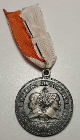 Royal Hobart Centenary Regatta Tasmania Australia 1938 Silvered Medal Unc photo