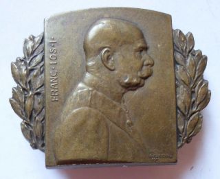 Emperor Franz Joseph I Austrian 1915 Badge / Medal By Marschall photo