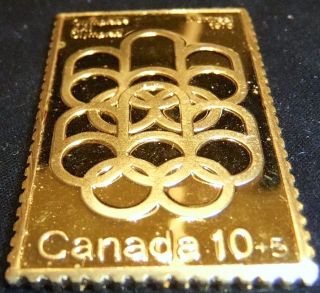 1 Oz Gold Bar - Canada Post Olympic Commemorative photo