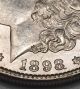 1896 & 1898 Morgan Silver Dollars W/ Great Details Dollars photo 3
