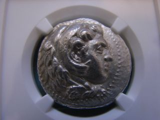 Kings Of Macedon.  Alexander Iii ‘the Great’.  336 - 323 Bc.  Ar Tetradrachm Ngc Au photo