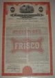 $1,  000 St.  Louis San Francisco Railway Bond Stock Certificate Frisco Railroad Transportation photo 1
