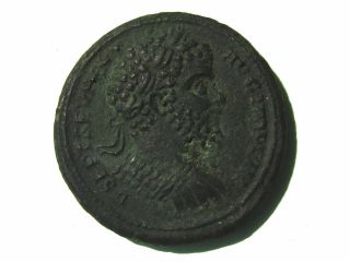 Ancient Roman Bronze Sestertius Of Septimius Severus (193 - 211),  Pax Reverse photo