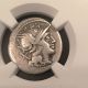 Ancient Roman Silver Denarius Anonymous 157/6bc Ngc Certified Victory 3.  75g Coins: Ancient photo 4