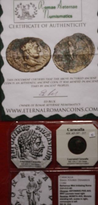Ancient Roman Coin Caracalla 197 - 217 Ad Foreign Coin S/h photo