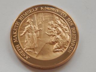 Bible Series Franklin Bronze Medal - Joseph Makes Himself Known photo