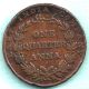 East India Company - 1835 - One Quarter Anna - Rarest Coin India photo 1