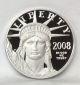 2008 - W 1 Oz Platinum American Eagle Proof Uncirculated (coin Only) Platinum photo 1