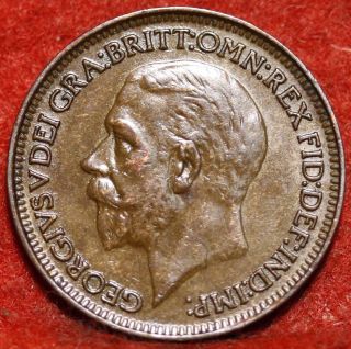 1931 Great Britain Farthing Foreign Coin S/h photo