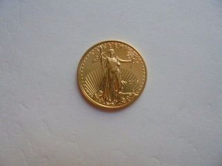 2015,  1/10th Oz.  $5 Gold American Eagle Coin Uncirculated photo