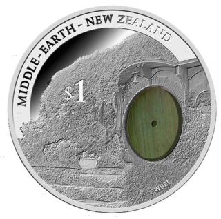 The Hobbit - 2014 - - Bag End 1oz Proof Silver Coin photo