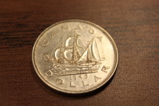 1949 Canadian Silver Dollar Circulated photo