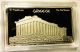 Greek Athens_evzones / Acropolis_parthenon - Gold Plated Collectable Ingot Exonumia photo 11