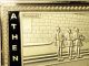 Greek Athens_evzones / Acropolis_parthenon - Gold Plated Collectable Ingot Exonumia photo 3