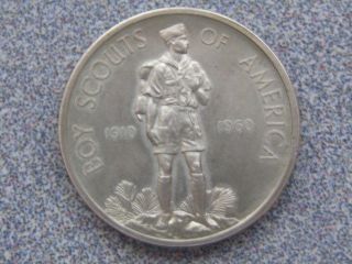 Boy Scouts Of America - 50 Years Of Service Silver Coin 1910 - 1960 photo