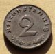 Old Coin Nazi Germany 2 Rp 1939 Mark B Vienna Swastika World War Ii Germany photo 1