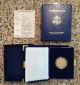 1988 - P Or 1989 - P,  Your Choice,  1/2 Oz.  $25 Gold Proof American Eagle W/ Box & Gold photo 1