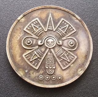 Mexico Consejo Nacional De Turismo Tourism Silver Medal Nd Mid 1900s photo