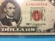 Us $5 Dollar 1963 Red Seal Circulated Bill Small Size Notes photo 1