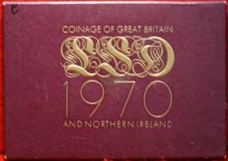 Uncirculated 1970 Coinage Of Great Britain & Northern Ireland S/h photo