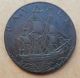 1794 Great Britain Hampshire Portsea Half Penny Conder Token D&h 75 Au UK (Great Britain) photo 1