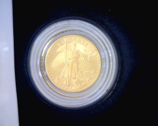 2004 1/10 Oz Gold Eagle With Case And Paperwork Coin 2 photo