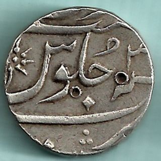 Baroda State - Shahalam Ii - One Rupee - Rarest Silver Coin photo