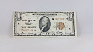 1929 $10 National Currency 