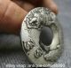 5cm China Miao Silver Fengshui Marked Kui Xing Dian Men Brid Dragon Hole Coin Coins: Ancient photo 2