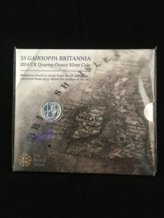 Ss Gairsoppa Britannia 2014 Uk 1/4 Oz Commemorative,  The Royal photo