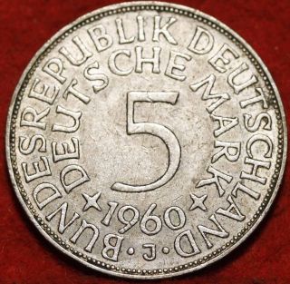 1960 Germany 5 Mark Silver Foreign Coin S/h photo