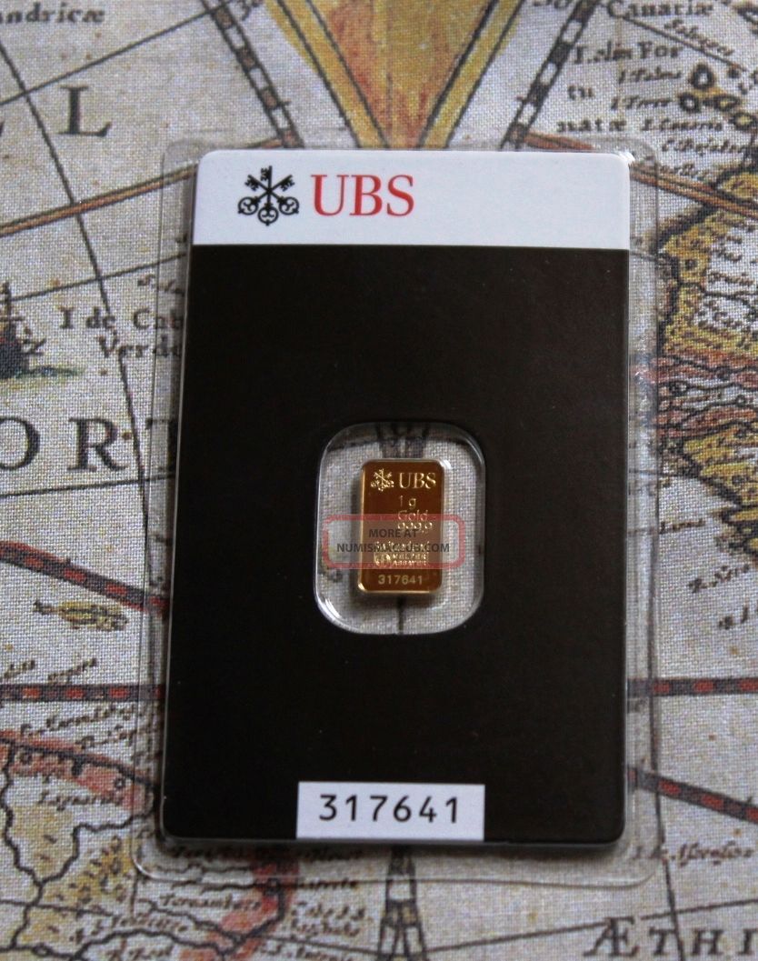 1 Gram Ubs Kinebar 999, 9 Gold Bar, The World´s Most Gold Bar, Uc