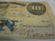 $10 Central Mining Company 1866 (blue Overprint) Signed Obsolete Note Michigan Paper Money: US photo 2