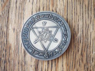 Rare Antique Masonic Oddfellows Temperance Medal Royal Templars Lfu Badge Coin photo