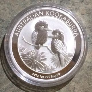 Silver Coin 1oz Australia 2013 Kookaburra photo