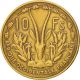 [ 95677] French West Africa,  10 Francs,  1956,  Paris,  Tb,  Aluminum - Bronze, . France photo 1