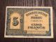 1943 Morocco Banque D ' Etat Du Maroc 5 Francs & 10 Francs Africa photo 1