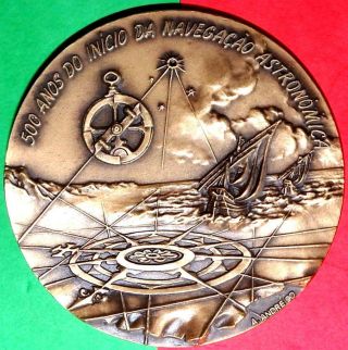 Mythology / Adamastor / Celestial Navigation Bronze Medal /253g - 90 Mm/ 3.  5´´ photo