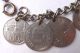 Vintage Coin Bracelet 1926 - 1939 Czech,  Hungary,  England,  Sweden Europe photo 6