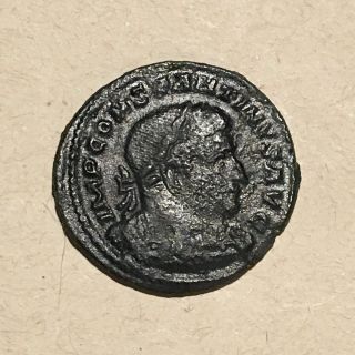 Ancient Roman Coin,  Constantine The Great,  Ae3 Bronze Follis 307 - 337 Ad photo