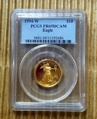 1994 - W $10 Gold Eagle Pr69dcam Pcgs photo