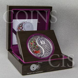 Fiji 2013 2$ Lunar Snake Yin And Yang Proof Silver Coin photo