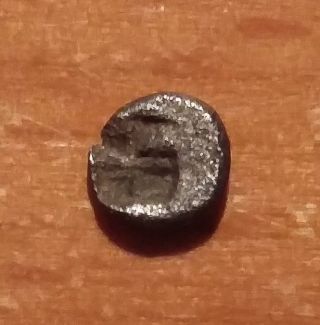 Tiny Silver Hemitetartemorion Of Kolophon In Ionia 6th Century Bc photo