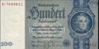 Germany - 100 Reichsmark - 24.  6.  1935 - P183a - Aef photo