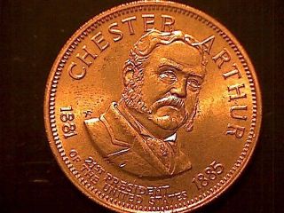 Chester Arthur Franklin Presidential Hall Of Fame Commemorative Medal photo