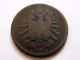 2 Pfennig 1875 D.  German Empire Coin.  Km 2.  Very Fine.  H1463 Empire (1871-1918) photo 1